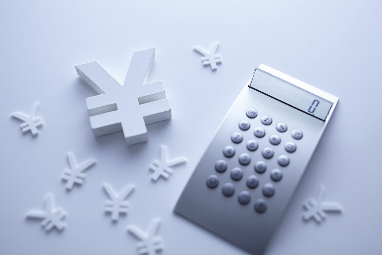 電卓と￥マーク